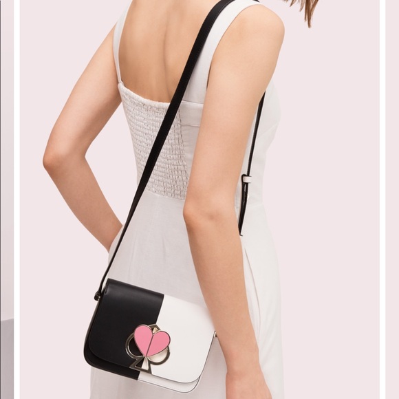 KATE SPADE NICOLA BICOLOR TWISTLOCK SMALL FLAPBAG - Picture 6 of 8